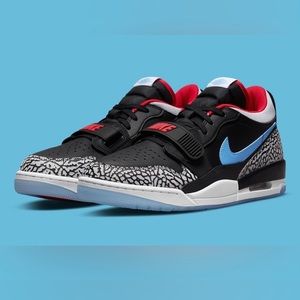 Nike Air Jordan Legacy 312 Low (GS),Black/Wolf Grey CD9054 004 Size 7Y.